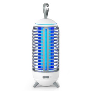 stafi bug zapper outdoor wireless mosquito zapper indoor portable camping bug zapper 2500mah electric trap ideal for fly traps (white)
