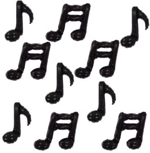 10 pieces music note foil mylar balloons music note aluminum foil balloons music party decorations for music themed party birthday baby shower home outdoor party celebrations