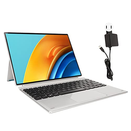 Naroote 2 in 1 Laptop, 512GB SSD 100‑240V Type C Charging 12.3 Inch Tablet Laptop High Speed Stereo for Entertainment (12+512G US Plug)