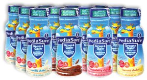 niro assortment | pediasure immune support shake 12 pack | 3 bottle of each flavor strawberry, banana, vanilla, and chocolate flavors| protein shake for kids | 12 pack | niro beverage sleeve included