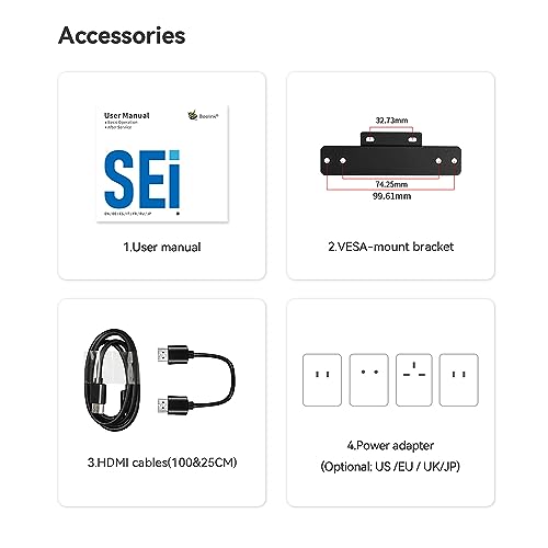 Beelink SEI12 Mini PC with Intel Core i5-12450H(8C/12T), 16GB DDR4, 500GB NVMe M.2 SSD, Dual Display 4K@60Hz Output, WiFi 6, Bluetooth 5.2 W-11 Mini Desktop Computer