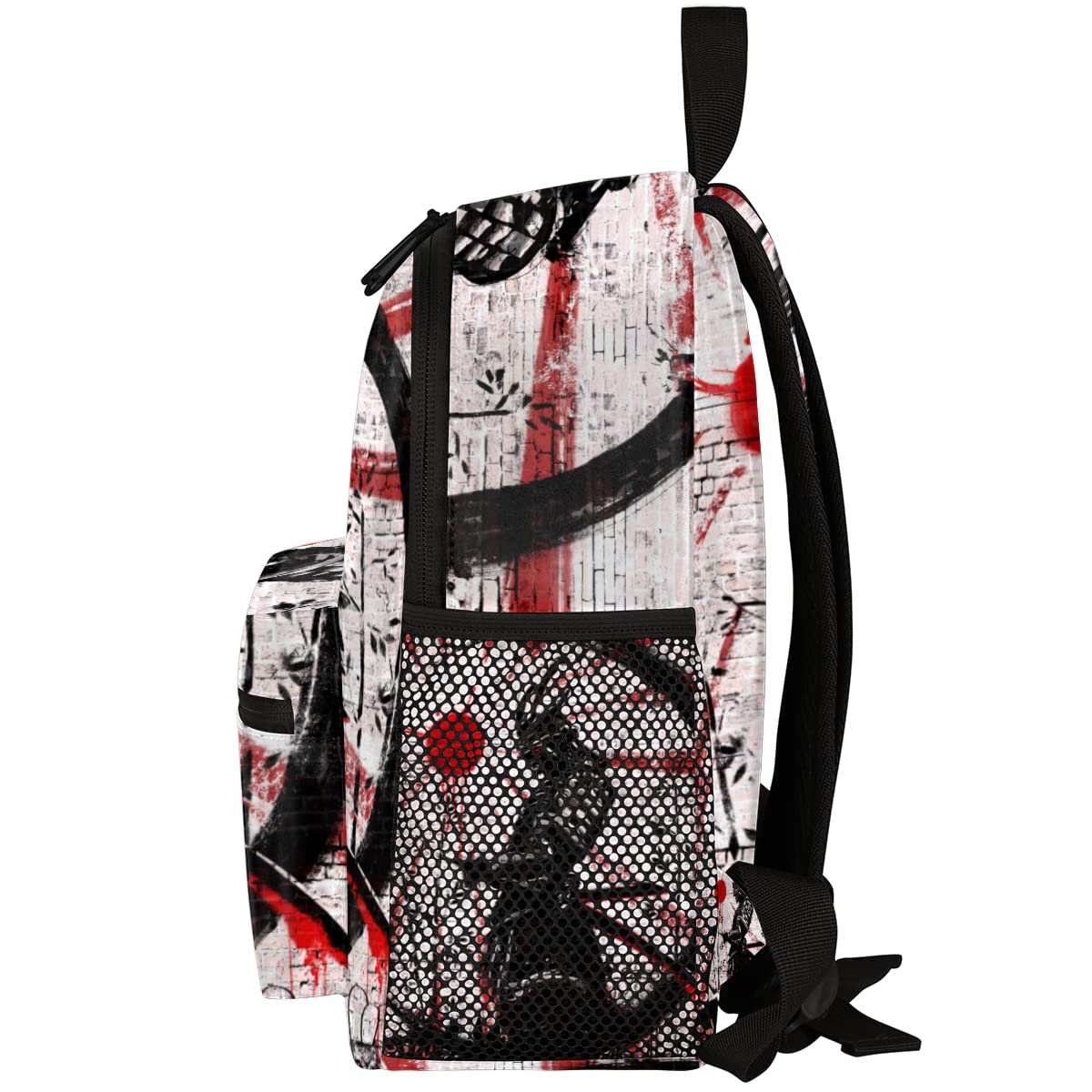 TropicalLife Japanese Samurai Bushido Kids Backpack for School Boys and Girls Vintage Japanese Flag Kindergarten Preschool School Bag with Chest Strap for Back to School