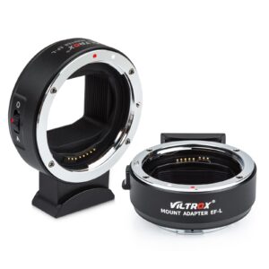 viltrox ef-l lens adapter, auto-focus ef to l mount adapter ring lens converter control ring compatible for canon ef/ef-s lens to l mount camera leica sl sl2/panasonic s1 s1r s1h/sigma fp