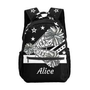 zaaprintblanket custom sliver print cheer ball backpack personalized name casual travel bag laptop bag for gift