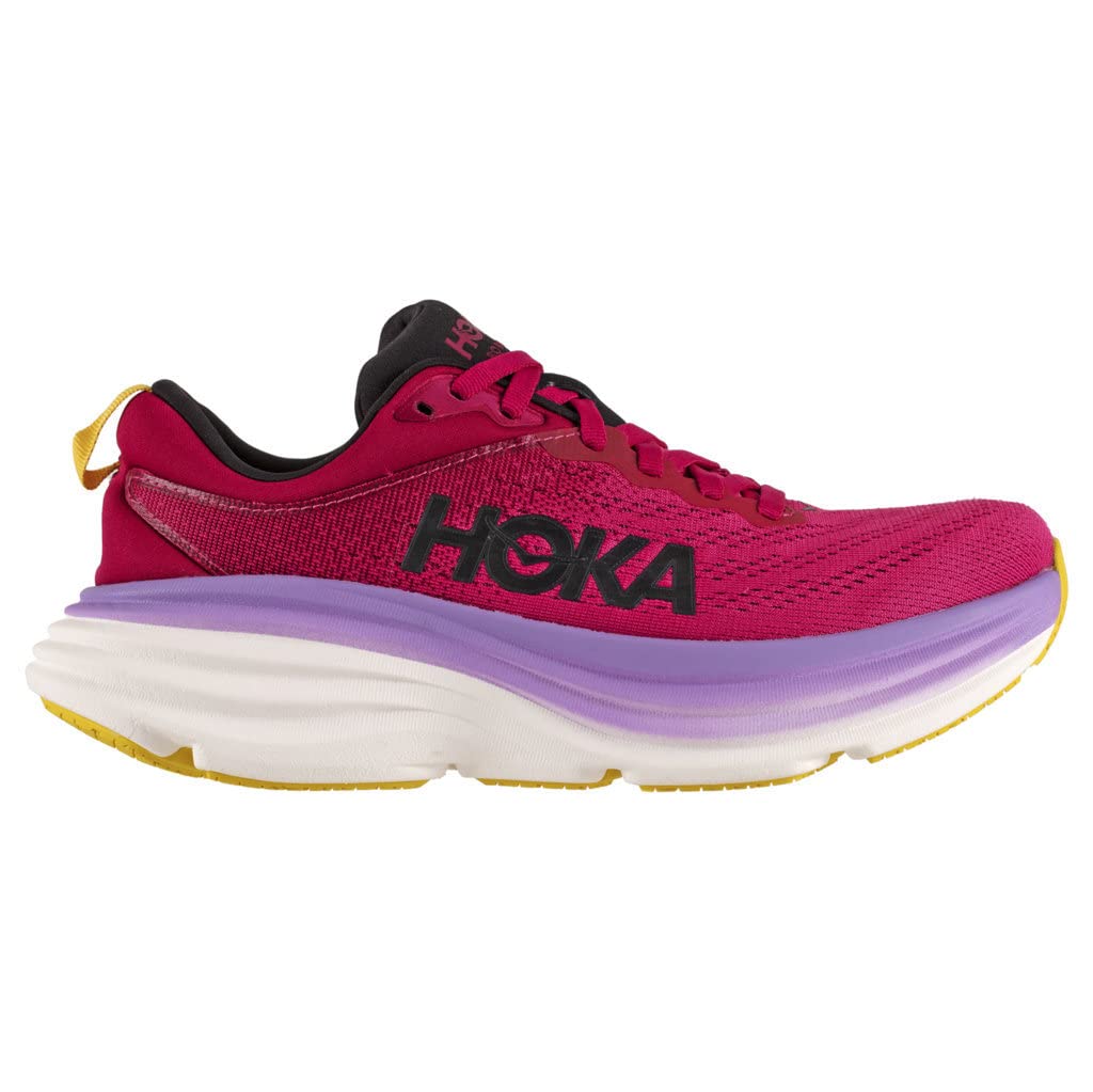 Hoka One Women's Sneaker, Cherries Jubilee Pink Yarrow, 9