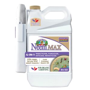 bonide captain jack's 64 oz neem max cold pressed neem oil spray for indoor or outdoor plants & organic gardening