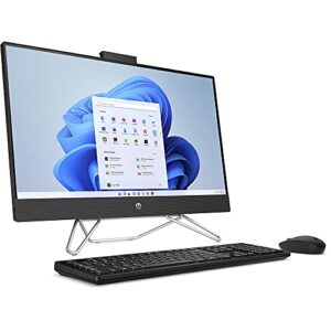 HP 2023 Newest 27-inch FHD IPS All-in-One Desktop PC 12th Intel 10-Core i7-1255U Iris Xe Graphics 32GB DDR4 1TB SSD WiFi AX HDMI Webcam USB-C RJ-45 Wireless KB Mouse Windows 11 Pro w/RE USB