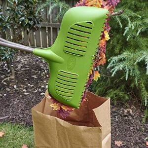 AMES Leaf Grabber Rake with Long Handle & Cushioned Grip for Leaves, Lawn Clippings, Twigs, Yard Waste