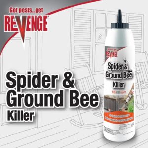 Revenge Spider & Ground Bee Killer for Indoors and Outdoors, 10 oz Ready-to-Use Dust Treatment Repels Ants, Bees, Roaches, Spiders and More
