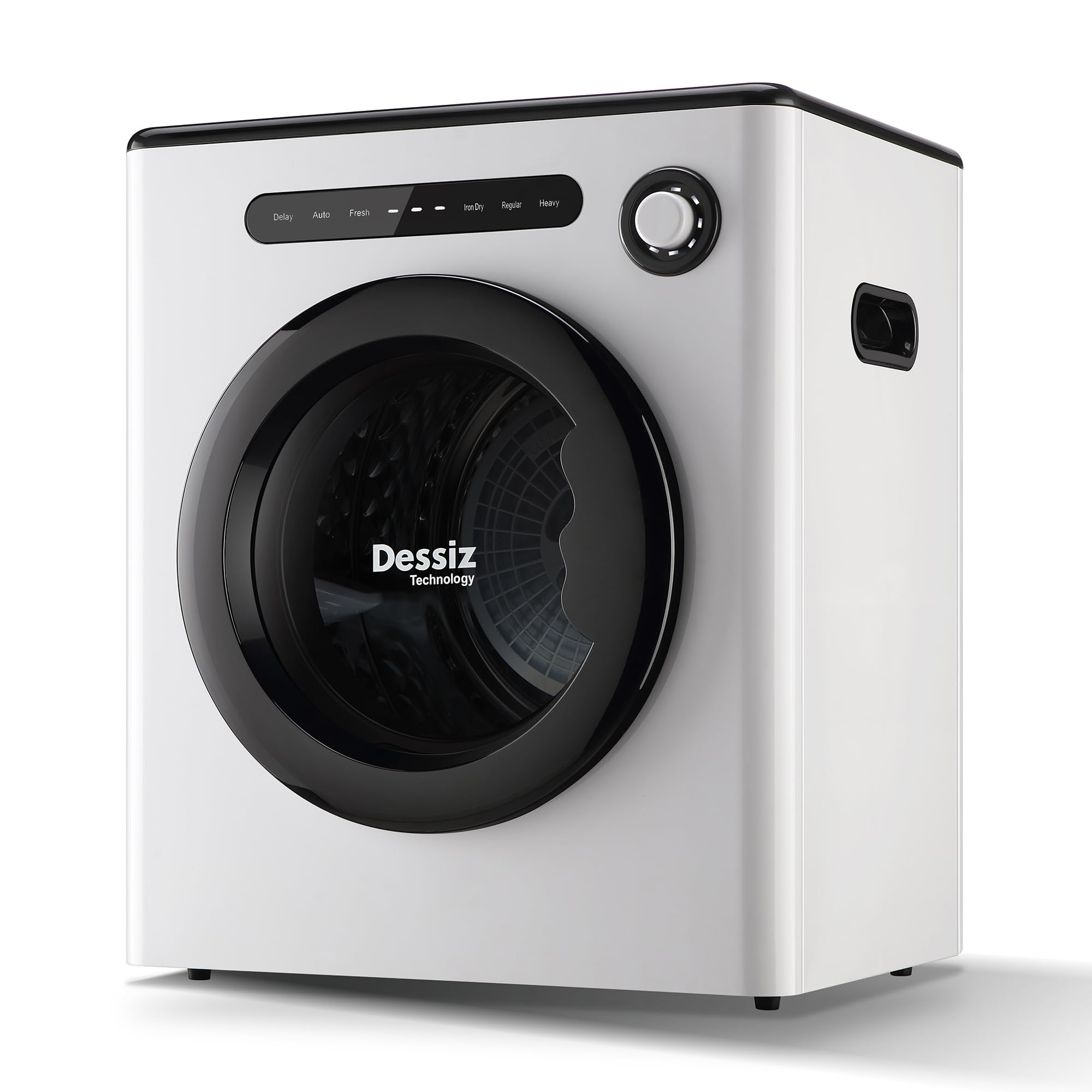 Dessiz Digital Control Compact Laundry Dryer - 10lbs Capacity, Portable Clothes Dryer Machine for Small Spaces, RVs and Apartments - Quiet, Sturdy and Easy to Use - Supplemental Dryer for Existing Laundry Machines - Drying Excellence Guaranteed