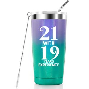 hipoodan 40th birthday gifts for women, 40 birthday decoration,gifts for women turning 40, 40 years old birthday gifts for her, mom, wife, sister, friends 20oz tumbler
