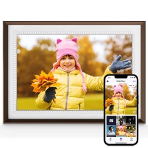10.1 inch digital picture frame, wifi digital photo frame with 32gb storage and sd card slot, free storage, ips hd touch screen - gift for friends and family