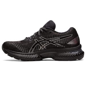 asics women's gel-saiun running shoes, 8.5, black/pure silver