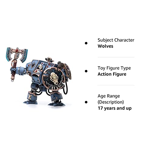 Joytoy Warhammer 40K 1/18 Action Figures Joy Toy Mecha Figure Model Space Wolves Space Marines Space Wolves Venerable Dreadnought Brother Hvor