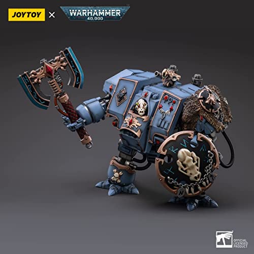 Joytoy Warhammer 40K 1/18 Action Figures Joy Toy Mecha Figure Model Space Wolves Space Marines Space Wolves Venerable Dreadnought Brother Hvor