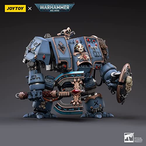 Joytoy Warhammer 40K 1/18 Action Figures Joy Toy Mecha Figure Model Space Wolves Space Marines Space Wolves Venerable Dreadnought Brother Hvor