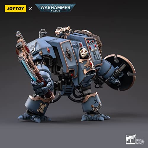 Joytoy Warhammer 40K 1/18 Action Figures Joy Toy Mecha Figure Model Space Wolves Space Marines Space Wolves Venerable Dreadnought Brother Hvor