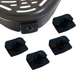air fryer silicone bumpers for 6.8qt cosori air fryers, 4pcs upgraded air fryer rubber tabs, rubber pieces, rubber feet, rubber parts, rubber stoppers for 6.8quart cosori air fryers