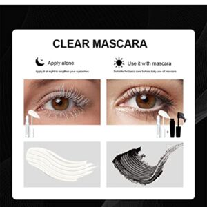 WALULAN Eyelash Lash Primer Waterproof and Sweatproof Natural Lash Defining Mascara White Volume and Length Clear Primer Mascara