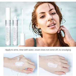 WALULAN Eyelash Lash Primer Waterproof and Sweatproof Natural Lash Defining Mascara White Volume and Length Clear Primer Mascara