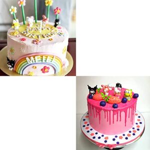 BOBOCOOM 6 Pcs Cute Cartoon Animal Figures Set, Cake Toppers, Christmas, Birthday Presents, Party Supplies