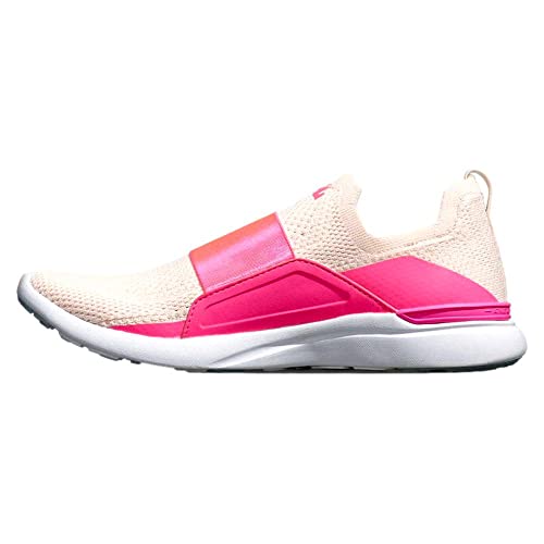 Athletic Propulsion Labs Women's Techloom Bliss Shoe, Creme/Fusion Pink/White, 7.5