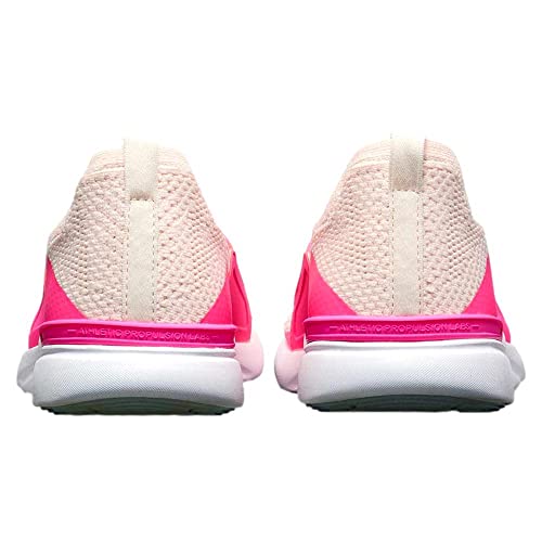 Athletic Propulsion Labs Women's Techloom Bliss Shoe, Creme/Fusion Pink/White, 7.5