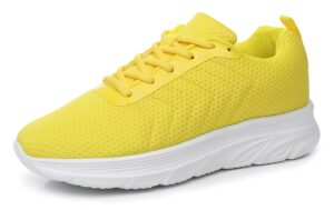 cull4u women's yo-slip walking shoes (7 m us,yellow)
