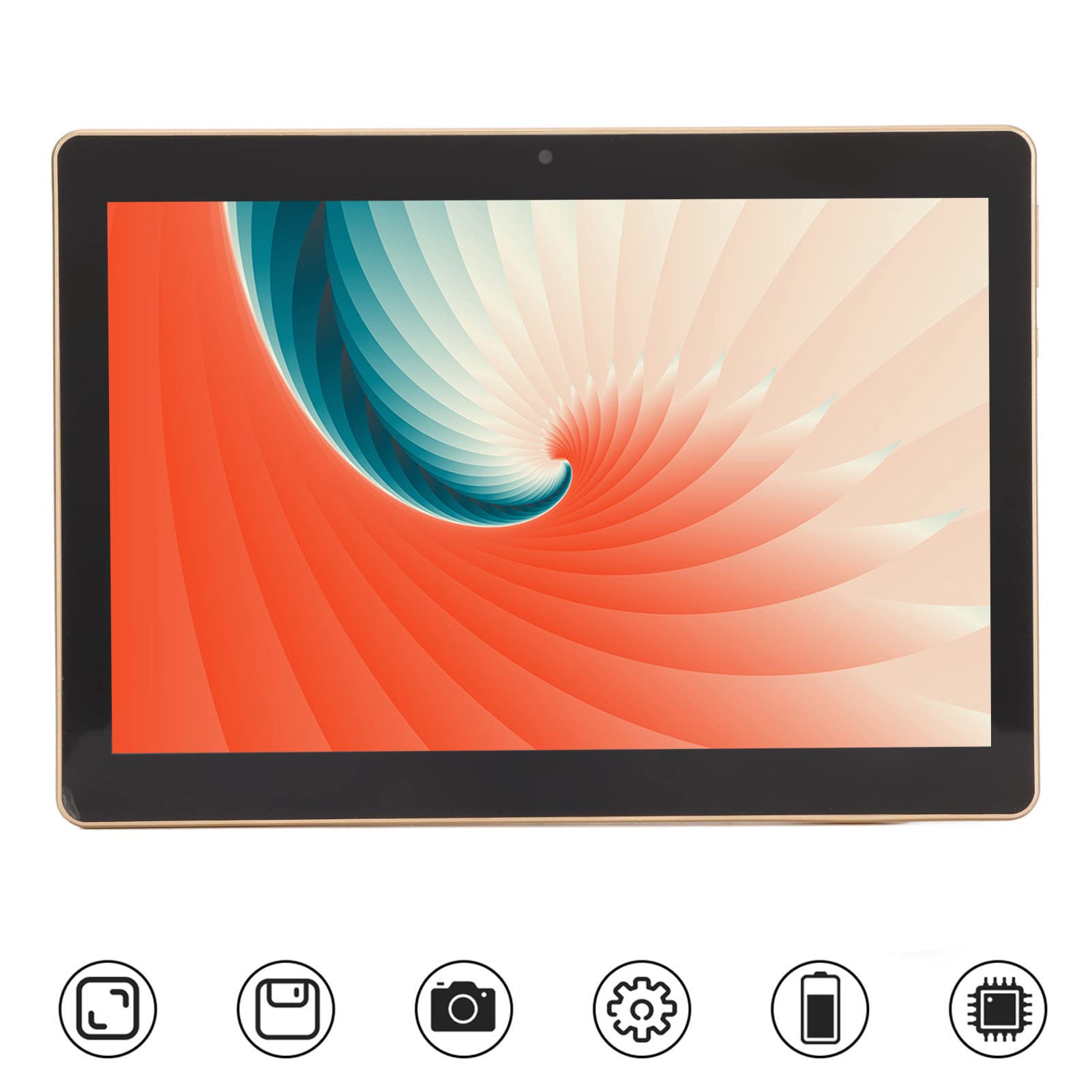 Airshi Tablet, 10.1 Inch Tablet 100-240V 1960x1080 IPS for Travel Home (US Plug)