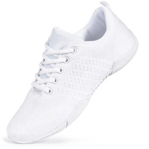 zvc cheer shoes girls white cheerleading shoes for women cheer sneakers youth kids