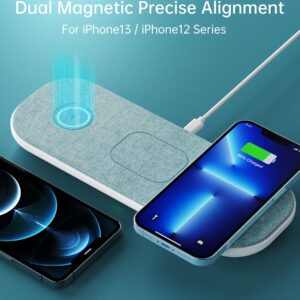 Magnetic Wireless Charger, 30W Fast Wireless Charging Pad Compatible with MagSafe Charger, 3 in 1 Compatible with iPhone 15/14/13/12 Pro Max Plus Mini,Wireless Phone Charger for Galaxy S23/S22/S21/S20