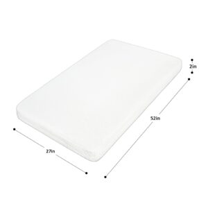 YENING Baby Standard Crib Mattress Pad Full Size Mattresses for Toddler Bed Breathable Memory Foam Infant Matress 52" x 27" x 2"