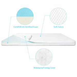 YENING Baby Standard Crib Mattress Pad Full Size Mattresses for Toddler Bed Breathable Memory Foam Infant Matress 52" x 27" x 2"