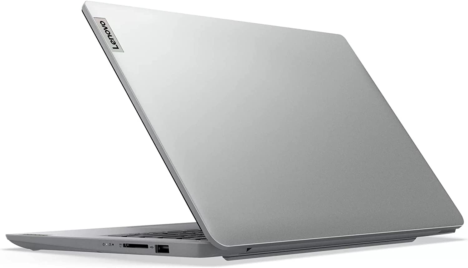 Lenovo IdeaPad 1i Laptop, 14.0" HD Display, Intel Pentium N5030, 4GB RAM 128GB eMMC Storage, Webcam, HDMI, WiFi, Bluetooth, Windows 11 Home in S Mode, Silver, Office 365 1 Year Included