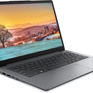 Lenovo IdeaPad 1i Laptop, 14.0" HD Display, Intel Pentium N5030, 4GB RAM 128GB eMMC Storage, Webcam, HDMI, WiFi, Bluetooth, Windows 11 Home in S Mode, Silver, Office 365 1 Year Included