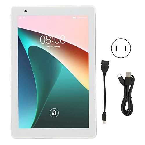 Airshi Portable Tablet, 1960x1080 IPS Screen Octa Core CPU Processor 8 Inch 100-240V Tablet for Home Travel (US Plug)