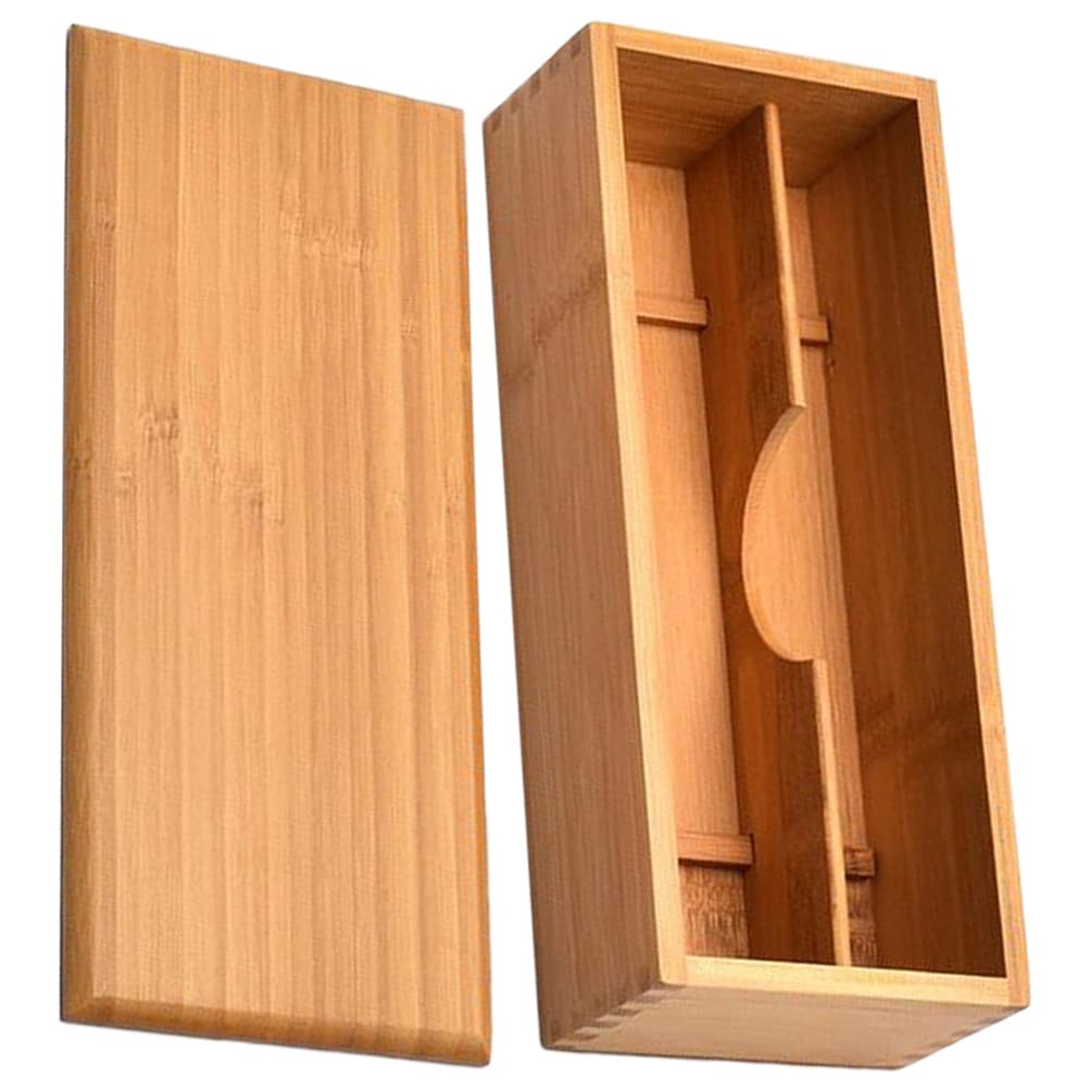 SHERCHPRY Seasoning Organizer Wooden Cutlery Box with Lid Small Drawer Organizer Kitchen Cutlery Organizer Silverware Storage Box Container for Spoon Chopsticks Forks Silverware Organizer