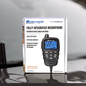 Midland – MXMC01 | Replacement Microphone for MXT275 & MXT575 – ANC Automatic Noise Canceling Electronic Microphone – Off-Roading Loud and Open-Air Vehicle - GMRS Farming Overlanding