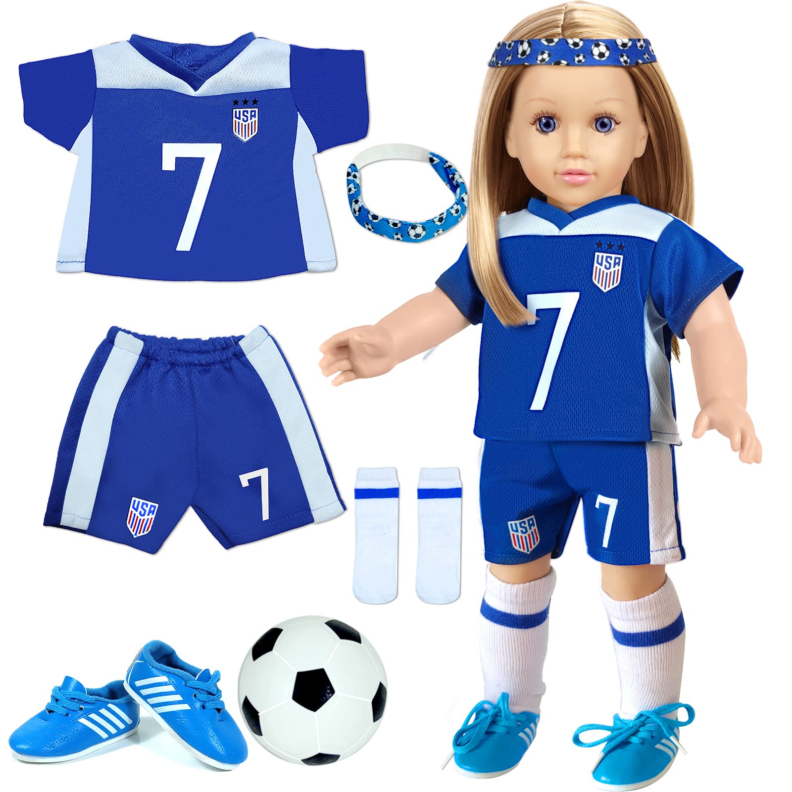 18 inch Doll Clothes Accessories - Compatible with18 Inch Girl Dolls (Sports)