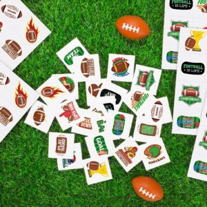 ADXCO 144 Pieces Football Tattoos Football Face Stickers Temporary Tattoos for Football Game Party Decorations Favors Supplies, 24 Designs