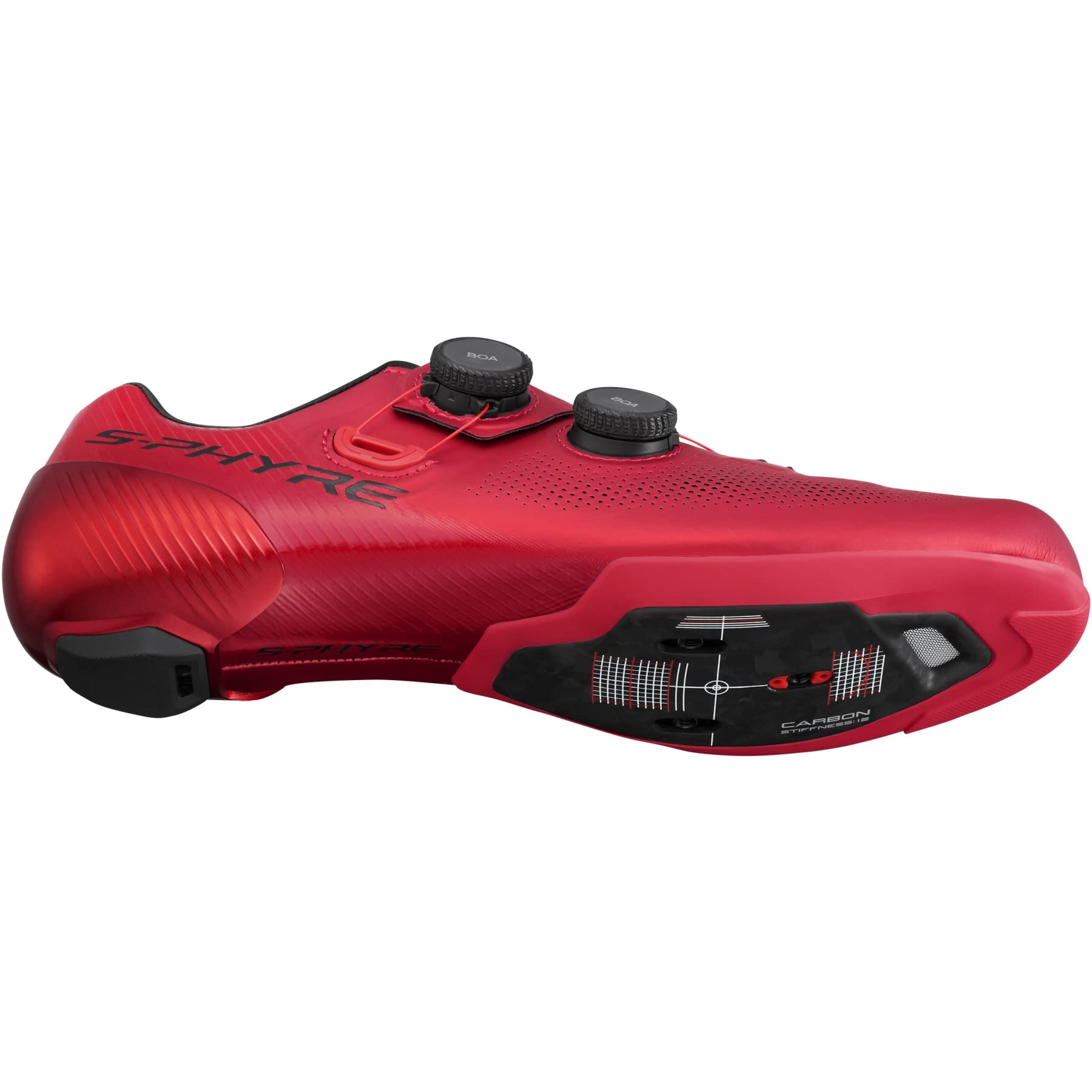 SHIMANO Men's Modern S-PHYRE RC9 (RC903) Shoes, Red, Size, 47 EU