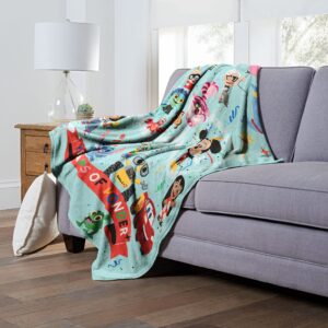 Northwest Disney 100 Silk Touch Throw Blanket, 50" x 60", Years of Wonder