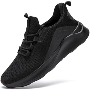 WCIDFY Womens Running Shoes Tennis Sneakers Lightweight Sports Workout Sneakers Black Womens Size 9.5