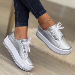 MLAGJSS Sneakers for Women, Shoes for Women Buckle Platform Shoes Casual Shoes Skate Sneakers