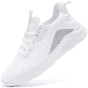 wcidfy womens tennis shoes running shoes sneakers breathable gym workout nurse shoes white women size 5.5