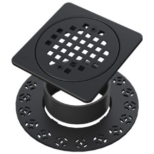 uni-green 4” drain grate kit replacement compatible with schluter kerdi-drain flange - cupc certification, ss304 stainless steel and durable abs material, includes height adjustment collar and ring.
