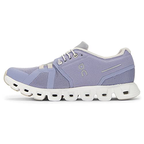 ON Women's Cloud 5 Sneakers, Nimbus/Alloy, 6