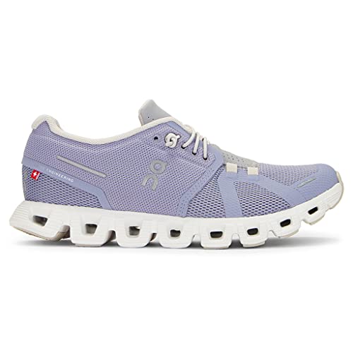 ON Women's Cloud 5 Sneakers, Nimbus/Alloy, 6