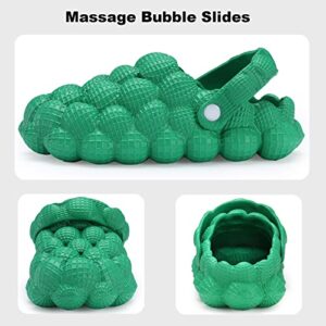 LACADER Massage Bubble Slides Slippers for Women Men, Funny Non-slip Spa Slipper Beach Pool Quick Dry Slide Sandals for Indoor Outdoor, Bubble Slides Multi-function with Heel