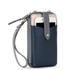 The Sak Silverlake N/S Smartphone Crossbody, Dusty Blue Block